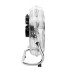 12" 30cm 3 Speed 55W Metal Chrome Floor Fan