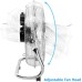 12" 30cm 3 Speed 55W Metal Chrome Floor Fan