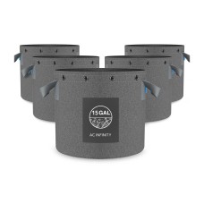 AC Infinity Heavy Duty Fabric Pots, 15 Gallon, 5-Pack