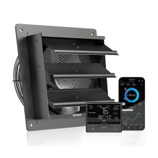 Airlift T10, Shutter Exhaust Ventilation Fan 10", Temperature Humidity Controller