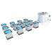 ALIEN FLOOD & DRAIN 12 Pot (3 row) 30L PRO Silver Series