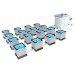 ALIEN FLOOD & DRAIN 16 Pot 30L PRO Silver Series