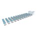 ALIEN FLOOD & DRAIN 48 Pot (4 row) 30L PRO Silver Series