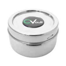 CVault Stainless Steel Holder With Boveda Humidity Pack Small 0.27 Litres