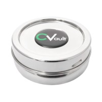 CVault Stainless Steel Holder With Boveda Humidity Pack XSmall 0.18 Litres