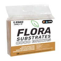 Flora Substrates - COCO BRICKS 650g / 9L - pa...