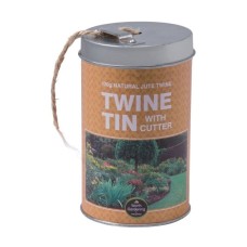 Garland Twine Tin with Cutter (100g 3 Ply Natural Jute Twine)