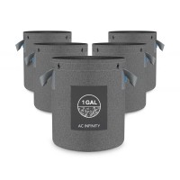 Heavy Duty Fabric Pots, 1 Gallon, 5 Pack