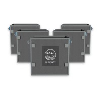 Heavy Duty Reusable Square Fabric Pots, 5 Gal...