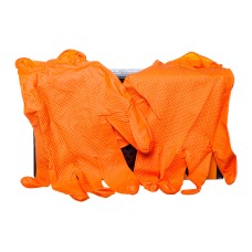 IV:XX 8g Orange 100% Nitrile Gloves Box of 50