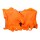IV:XX 8g Orange 100% Nitrile Gloves Box of 50