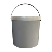 Sealable 12L Bucket with Handle (Grey)