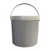Sealable 17L Bucket with Handle (Grey)