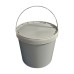 Sealable 12L Bucket with Handle (Grey)