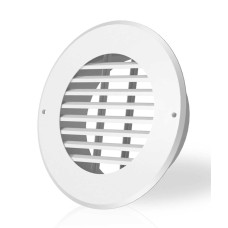 Wall-Mount Duct Grille Vent, White Steel Wall-Mount Duct Grille Vent, White Steel