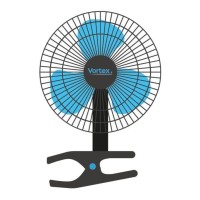 6" 150mm Vortex 2 Speed Clip Fan