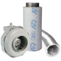 5" 125mm Can-Fan & Can-Lite Carbon Filter Kit (350m³/hr)