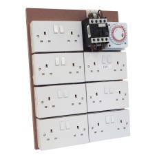 12 Way + 2 MDF Lighting Timer Boards (with Fan Sockets)