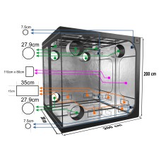 Prodigy Grow Tents - 200 x 200 x 200cm