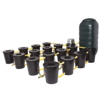 DWC 16 Potz System with 250L Tank