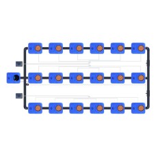 Supergro Underflo RDWC 18 Pot 3 Channel System