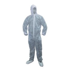 Guard Master+ Disposable White Coverall - Large