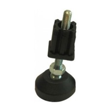 BUILD!T Black Adjustable Foot Including End Cap - Pack of 2