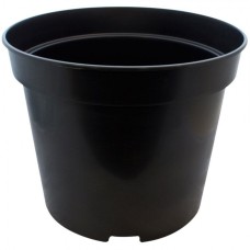 Round Black 25 Litre Pot