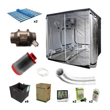 200 x 200 x 200cm 2x1030W Maxibright Organic Grow Tent Kit